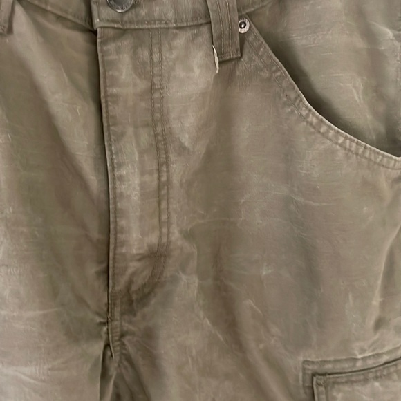 Wrangler work wear mens 36/32 color Loden carpenter styled TALLS COTTON - Picture 11 of 16